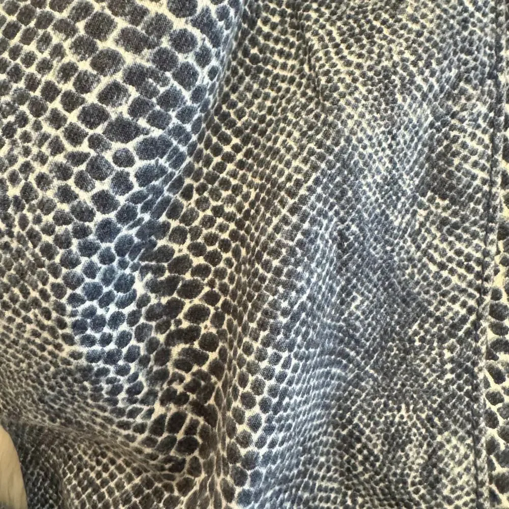 Tory Burch Snake Print Mid Rise Skinny Jeans 26